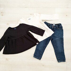 Girls Toddler Baby Gap Shirts and Oshkosh Jean Bundle Size 18 Months